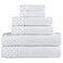 Classic Turkish Towels CTT Luxury 6 Piece Towel Set 100 Turkish Cotton Quick Drying Highly Absorbent Comfy Includes 2 Bath Towels 2 Hand Towels 2 Washcloths White