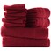 HearthHarbor Hearth Harbor Bath Towels for Bathroom 100 Ring Spun Cotton Luxury Bathroom Towels Ultra Soft Highly Absorbent Bath Towels Set of 10 Burgundy Red