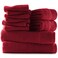 HearthHarbor Hearth Harbor Bath Towels for Bathroom 100 Ring Spun Cotton Luxury Bathroom Towels Ultra Soft Highly Absorbent Bath Towels Set of 10 Burgundy Red