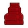 CRAFTBERRY 100 Cotton Bath Towels Set 6 Piece Soft Highly Absorbent Quick Dry Lightweight Feel 2 Bath 2 Hand 2 Washcloths Durable Fade Resistant Premium Everyday Comfort Red