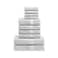 Superior Egyptian Cotton Pile 10 Piece Towel Set Includes 2 Bath 4 Hand 4 Face Towels Washcloths Ultra Soft Luxury Towels Thick Plush Essentials Guest Bath Spa Hotel Bathroom Silver