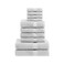 Superior Egyptian Cotton Pile 10 Piece Towel Set Includes 2 Bath 4 Hand 4 Face Towels Washcloths Ultra Soft Luxury Towels Thick Plush Essentials Guest Bath Spa Hotel Bathroom Silver