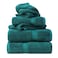 SUPERIOR Egyptian Cotton Pile 6 Piece Towel Set Includes 2 Bath 2 Hand 2 Face TowelsWashcloths Ultra Soft Luxury Towels Thick Plush Essentials Guest Spa Hotel Teal