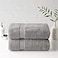 Madison Park 800GSM 100 Cotton Luxurious Bath Towel Set Highly Absorbent Quick Dry Hotel Spa Quality for Bathroom Bath Sheet 34 x 68 Silver 2 Piece