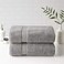 Madison Park 800GSM 100 Cotton Luxurious Bath Towel Set Highly Absorbent Quick Dry Hotel Spa Quality for Bathroom Bath Sheet 34 x 68 Silver 2 Piece