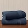 Madison Park 800GSM Bath Sheet Towel Oversized 34 x 68 2 Pack 100 Cotton Bath Towel Set Highly Absorbent Hotel Spa Quality for Bathroom Slate Blue