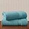 Madison Park 800GSM Bath Sheet Towel Oversized 34 x 68 2 Pack 100 Cotton Bath Towel Set Highly Absorbent Hotel Spa Quality for Bathroom Aqua