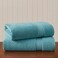 Madison Park 800GSM Bath Sheet Towel Oversized 34 x 68 2 Pack 100 Cotton Bath Towel Set Highly Absorbent Hotel Spa Quality for Bathroom Aqua