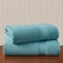 Madison Park 800GSM Bath Sheet Towel Oversized 34 x 68 2 Pack 100 Cotton Bath Towel Set Highly Absorbent Hotel Spa Quality for Bathroom Aqua