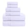 CRAFTBERRY Bath Towels Set100 Cotton2 Bath Towel 2 Hand Towel 2 WashclothsLarge Quick Dry Absorbent Plush SoftHome Spa Hotel Pool Shower 6 Piece Luxury Bathroom Towel White