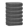 JML Microfiber Bath Towel Set 6 Pack 30 x 60 Large Soft Absorbent Microfiber Hair Towels for Adult Men Body Grey
