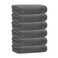 JML Microfiber Bath Towel Set 6 Pack 30 x 60 Large Soft Absorbent Microfiber Hair Towels for Adult Men Body Grey