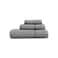 Vera Wang Bath Towels 100 Soft Absorbent Terry Cotton Low Linting and Fade Resistant Medium Weight Bathroom Towels Modern Lux Grey 3 Piece