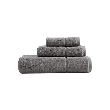 Vera Wang Bath Towels 100 Soft Absorbent Terry Cotton Low Linting and Fade Resistant Medium Weight Bathroom Towels Modern Lux Grey 3 Piece