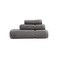 Vera Wang Bath Towels 100 Soft Absorbent Terry Cotton Low Linting and Fade Resistant Medium Weight Bathroom Towels Modern Lux Grey 3 Piece