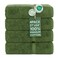 Chakir Turkish Linens 4 Piece Bath Towel Set 100 Cotton Luxury Turkish Towels for Bathroom Soft Absorbent Bath Towels 27 x 54 Inches Moss