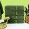 Chakir Turkish Linens 4 Piece Bath Towel Set 100 Cotton Luxury Turkish Towels for Bathroom Soft Absorbent Bath Towels 27 x 54 Inches Moss