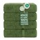 Chakir Turkish Linens 4 Piece Bath Towel Set 100 Cotton Luxury Turkish Towels for Bathroom Soft Absorbent Bath Towels 27 x 54 Inches Moss