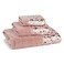 Zahari Home Sinatra 3 Piece Bathroom Towel Set Bath Towel Hand Towel Wash Cloth Absorbent Blush