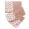 Zahari Home Sinatra Modern Bathroom Towel Set 3 Piece Towel Blush Bath Towel Hand Towel and Wash Towel Luxury Contemporary Bling Blush Bath Towel Sets Soft Plush and Highly Absorbent