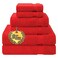 Cotton Paradise 100 Cotton Turkish Towel Set Soft Absorbent Quick Dry 6 Piece Towel Set Red
