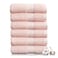 NY Loft 100 Cotton Hand Towel 6 Pack Super Soft Absorbent QuickDry Hand Towels 16 x 28 Textured and Durable Cotton Trinity Collection 6 Pack Hand Towel Light Pink
