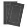 Cotton Paradise 100 Cotton Turkish Bathmat Set Soft Absorbent Quick Dry 2 Piece 20x34 Bathmat Floor Set Dark Gray