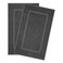 Cotton Paradise 100 Cotton Turkish Bathmat Set Soft Absorbent Quick Dry 2 Piece 20x34 Bathmat Floor Set Dark Gray