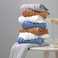 Jacquotha Luxurious 2Pack Ribbed Striped Hand Towels White Hotel Spa Premium Cotton Face Towels 13 x 29 Soft and Quick Drying 480 GSM