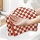 Jacquotha Checkered Hand Towels 13x29 Inches Kitchen Hand Towels Pack of 4 Absorbent Cotton Rags for Bathroom Face Gym Pool Swim