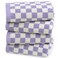 Jacquotha Hand Towel for Bathroom Guest Room Home 100 Cotton Face Towel Set Lilac Checkered Extra Soft Absorbent 4Piece for Daily Use