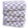 Jacquotha Hand Towel for Bathroom Guest Room Home 100 Cotton Face Towel Set Lilac Checkered Extra Soft Absorbent 4Piece for Daily Use