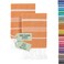 WETCAT Turkish Hand Towels with Hanging Loop Set of 2 20 x 30 100 Turkish Cotton PreWashed Quick Drying for Kitchen or Bathroom Burnt Orange