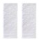 SKL Home ChristmasWinter Subtle Snowflakes Hand Towel 2pc Set for BathKitchenBar Gift White