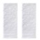SKL Home ChristmasWinter Subtle Snowflakes Hand Towel 2pc Set for BathKitchenBar Gift White