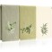 Tingjoo 3 Pcs Eucalyptus Leaves Hand Towels Farmhouse Green Fingertip Bath Towels 14x29 Inch Soft Embroidered Decorative Washable Spring Summer Cotton Absorbent Decor for Bathroom Kitchen