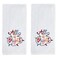 SKL Home ChristmasWinter All is Bright Hand Towel 2pc Set for BathKitchenBar Gift Optic White