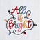 SKL Home ChristmasWinter All is Bright Hand Towel 2pc Set for BathKitchenBar Gift Optic White