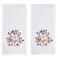 SKL Home ChristmasWinter All is Bright Hand Towel 2pc Set for BathKitchenBar Gift Optic White