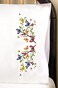 Design Works Crafts Butterflies Pillowcases 2 Standard Size 20 x 30 Stamped Embroidery Kit