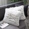 Uhomy 2 Packs Fluffy Accent Pillows Cover 22x22 Soft Brown Ombre Artificial Fur Throw Pillow Case Modern Luxury Decorative Square Cushion Cover for farmhouse home decor for SofaBedChair 55x55cm