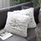 Uhomy 2 Packs Fluffy Accent Pillows Cover 22x22 Soft Brown Ombre Artificial Fur Throw Pillow Case Modern Luxury Decorative Square Cushion Cover for farmhouse home decor for SofaBedChair 55x55cm