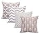 ACCENTHOME Accent Home Cotton Canvas Throw Cushion Cover Printed Both Side For Home Sofa Couch Chair Back Seat4pc pack 18x18 in Color Moon Light