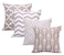 ACCENTHOME Accent Home Cotton Canvas Throw Cushion Cover Printed Both Side For Home Sofa Couch Chair Back Seat4pc pack 18x18 in Color Moon Light