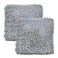 YOUR SMILE Pack of 2 Decorative Plush Luxury Series Merino Faux Fur Throw Pillow Case Cushion Cover 18 x 18Gray