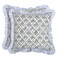 Ridhi Block Print Light Steel Blue Throw Pillow Cover 20 x 20 Pack of 2 Decorative Cushion Covers with Ruffle for Couch Sofa Bed Living Room Home Decor Gift for Spring Easter Valentine