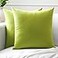 Encasa XO Throw Pillow Covers 20x20 in Set of 2 Lime Green No Inserts Cotton Pillow Covers for Living Room Bed Sofa Couch Decorative Cushion Covers with Improved Zipper