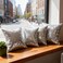 BSSN Pack of 4 Silver Sequin Pillow Covers Shiny and Luxury Decorative Throw Pillow Cases Metal Cushion Covers for Couch Bed Sofa Christmas Day18 x 18