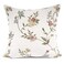 YOUR SMILE Embroidery Jacquard White Floral Leaf Pattern Square Decorative Throw Pillow Case Cushion Cover18x18 inch