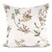 YOUR SMILE Embroidery Jacquard White Floral Leaf Pattern Square Decorative Throw Pillow Case Cushion Cover18x18 inch